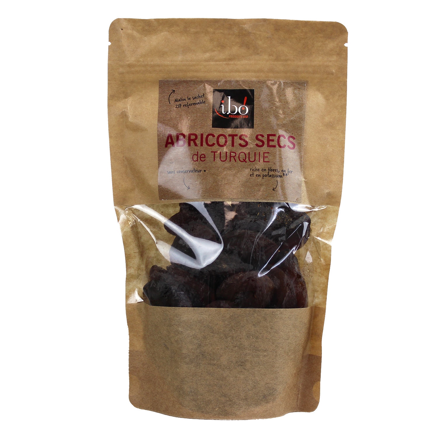 ABRIDEM - Abricots secs entiers, dénoyautés - 500g (6)